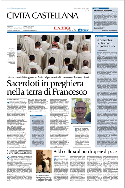 Avvenire - pagina diocesana del 24/04/2022